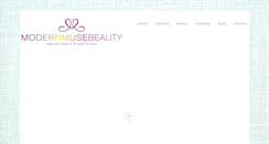 Desktop Screenshot of modernmusebeauty.com